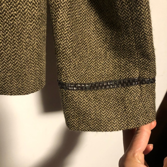 Kasper Open Blazer Crew Neck Tweed Lined Long Sleeve 12 C - Picture 3 of 11